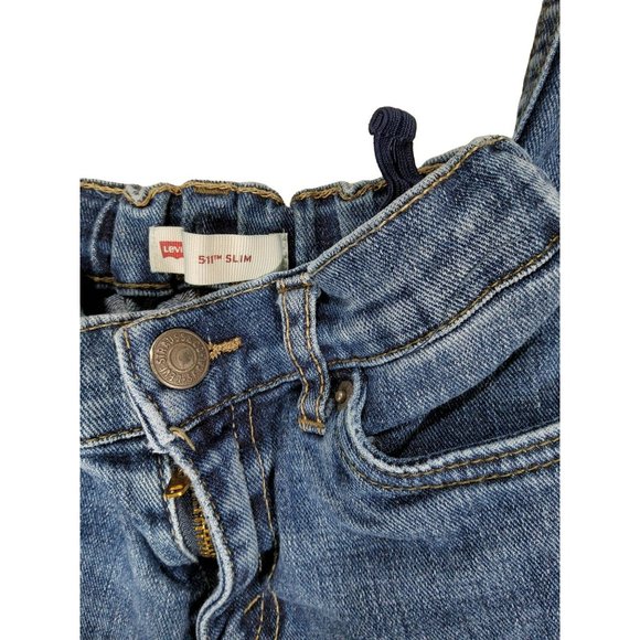 Boy's Levi's Elastic Waist Jeans Size 7R - Picture 3 of 5